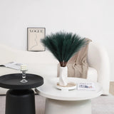 Wertuirk 30pcs 24" Dark Green Artificial Pampas Grass Decor Faux Floral Stems Pampas Grass