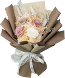 GLAMOUR BOUTIQUE Preserved Flowers Bouquet - Long-Lasting Flowers Forever in a Hydrangea