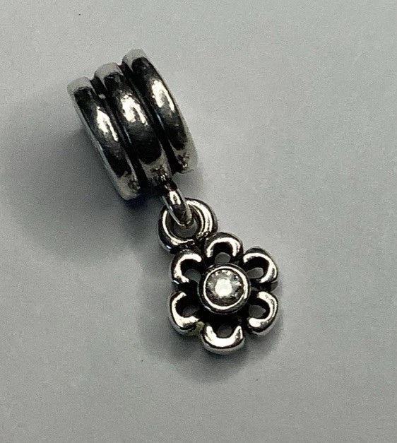 Pandora Authentic SS Daisy Flower With Clear Cz Dangle Charm #790196cz (4618) Daisies