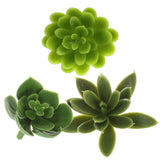 3 Pcs Artificial Succulent Twig Decor Plastic for Home Office Use Green Plant