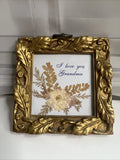 Ganz Framed Dried Flowers and Saying "I Love You Grandma 4"X 4Ó Dried Flower