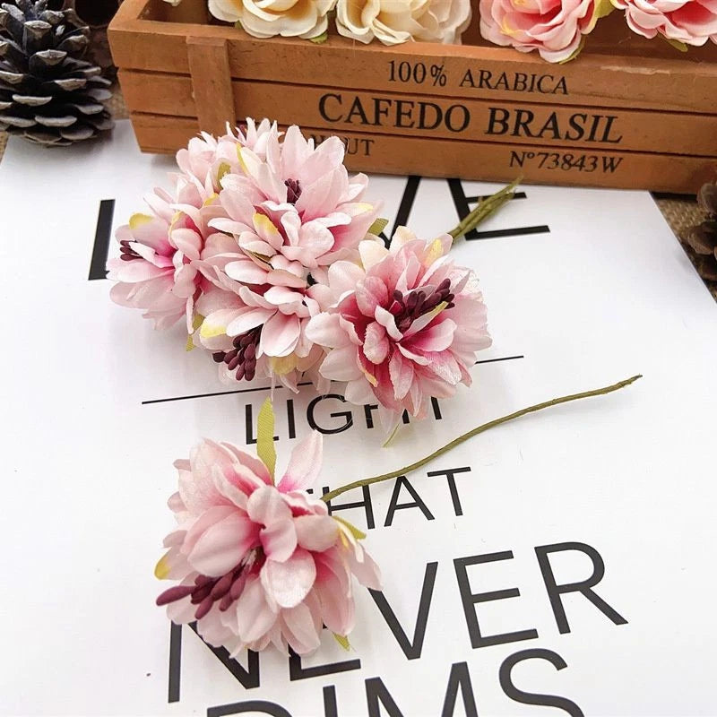 Silk Flower New Color Carnation Headdress Style Small Mori New DIY Material Carnation