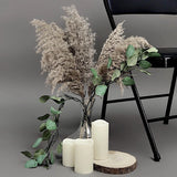 6 NATURAL 32" Pampas Grass SPRAYS Dried Plant STEMS Party Events Decorations Pampas Grass