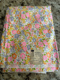 VTG 70s Flower Power Mod Daisy Floral Cotton 3 y Daisies