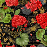 Scarlett Beauty Fabric Chong-a Hwang  Timeless Treasures   By the Yard Flowering Plants