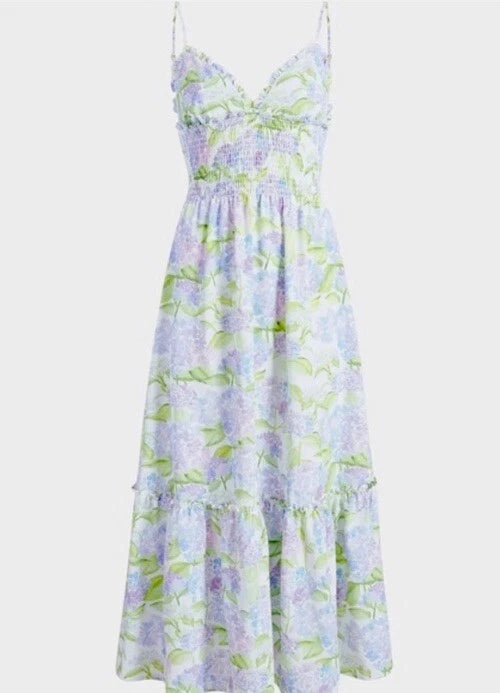 Hill house NWT The Dottie Nap Dress In Blue Hydrangea XXL Hydrangea