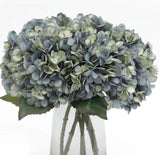 Fake Flowers 6Pcs Artificial Silk Hydrangea Flowers Bouquets Faux Hydrangea Stem Hydrangea