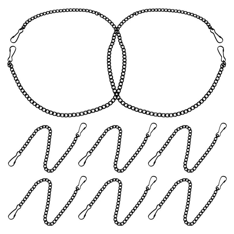 8 Pcs Wall Hanging Chain Decoration Garden Metal Chains with Hooks for Plants Garden Plants