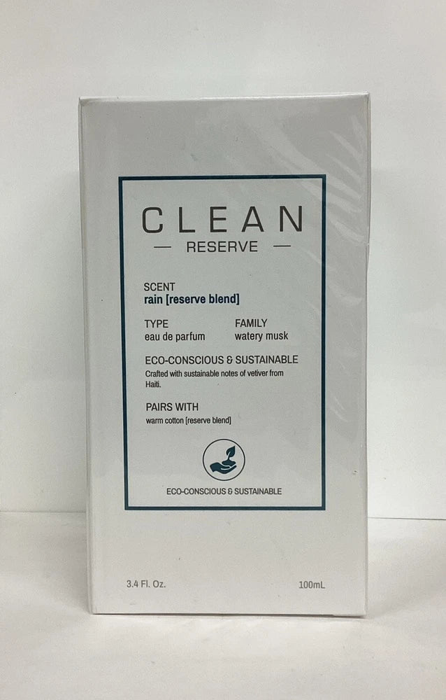 Clean Reserve RAIN Eau De Parfum 3.4oz Spray New As Pictured SEALED! EDP