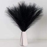 Artificial Black Pampas Grass 18" 6 Stems for Boho Wedding Home Decor Pampas Grass