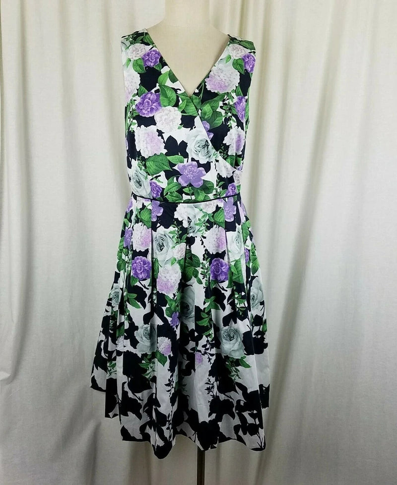 Talbots x Oprah Magazine Hydrangea Fit & Flare Twirl Dress Womens 6 NWT $189 Hydrangea