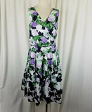 Talbots x Oprah Magazine Hydrangea Fit & Flare Twirl Dress Womens 6 NWT $189 Hydrangea