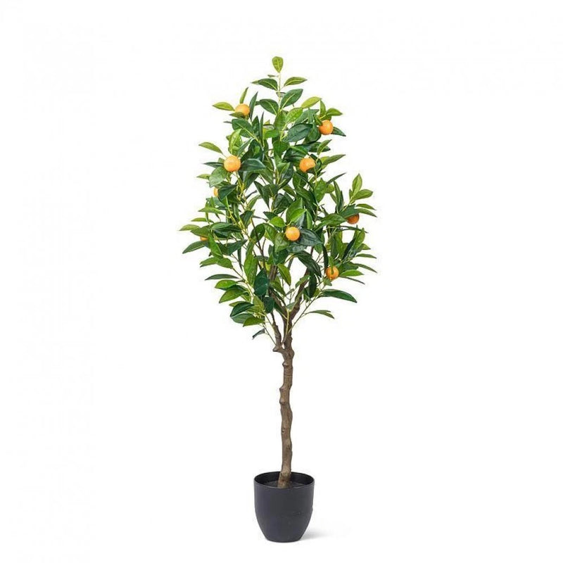 Medium Orange Tree Faux Plants And Trees Green Plant