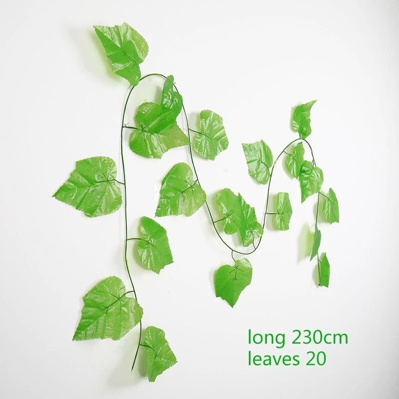 Green Silk Hanging Ivy Leaf For Home Bathroom Decoration Decor Green Plant