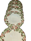 Nikko Precious Soup Cereal Bowls  Set of 5 Pink Roses Scalloped Roses