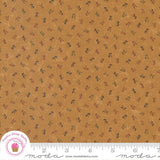 Moda BACK TO BASICS 9723 12 Orange Brown Tonal  KANSAS TROUBLES Quilt Fabric Flowering Plants