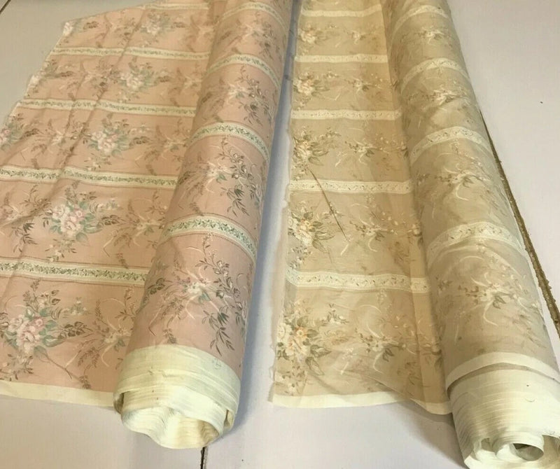 SOFT FURNISHING COTTON FABRICS : REGENCY FLORALS : $$8.00 per metre: #BM50 A.B Flowering Plants