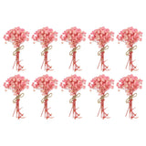 10 Pcs Mini Dried Flower Bouquet Baby's Breath Boho DIY Gift Pink Dried Flower