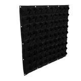 (Black)81 Pockets Vertical Felt Garden Plant Growing Container Bags Wall Garden Plants