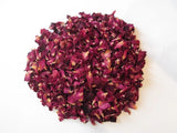 Natural Sun Dried Dark Pink Tea Rose Petals - 4 Cups BEAUTIFUL! Roses