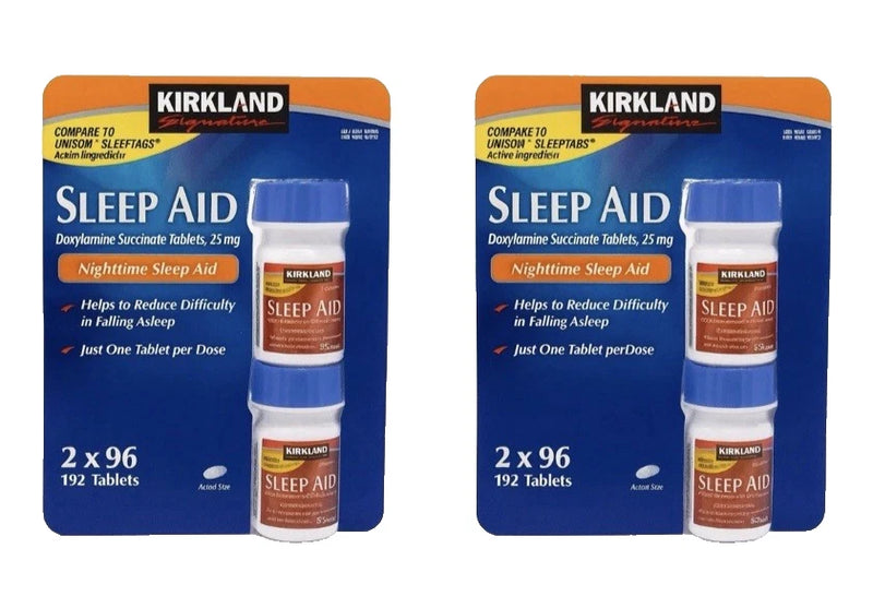 Kirkland Signature Sleep Aid Doxylamine Succinate Sleep Aid 25 Mg 4x96 Bouquet