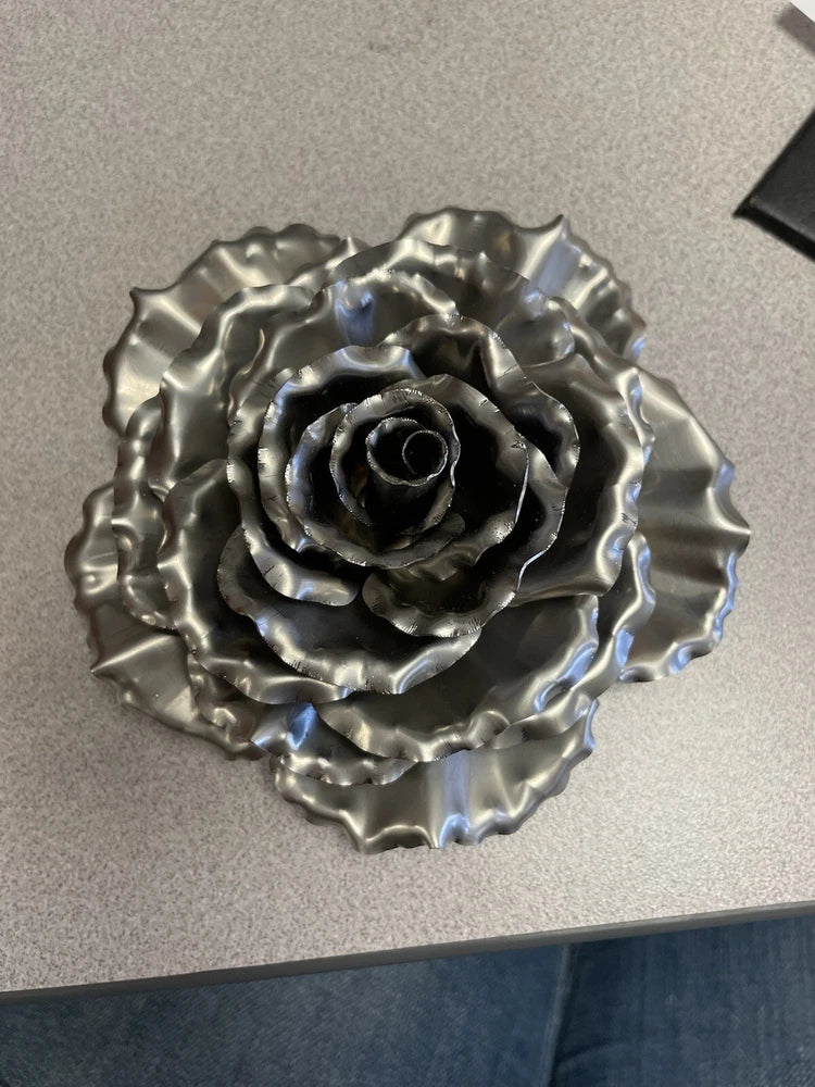 Metal Rose Flowers, handcrafted, bent, and welded. $20/Rose. Bouquet