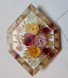Reverse Carved Flower Pin 2.5 Inch 50s Deco Lucite Carnation Brooch Mcm Carnation