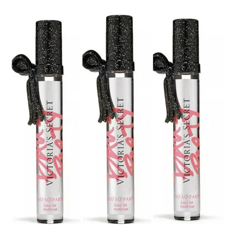 VictoriaÕs Secret EAU SO PARTY Eau de  Parfum Rollerball ~.23 fl.oz. (Lot of 3) EDP