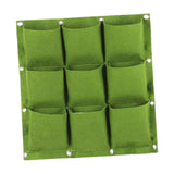 Garden Wall Planter with 9 Pockets Home Balcony Non Woven Plant Grow Bag for Garden Plants