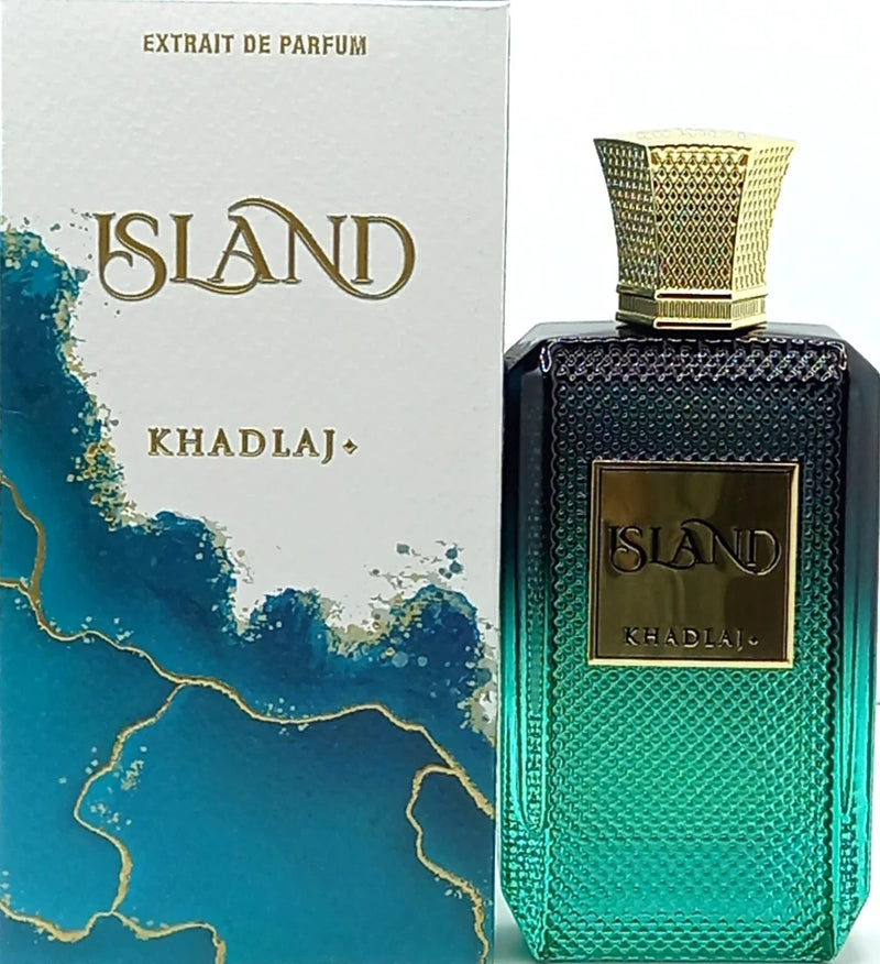 KHADLAJ PERFUMES ISLAND EXTRAIT DE PARFUM SPRAY UNISEX 3.4 Oz / 100 ml BRAND NEW EDP