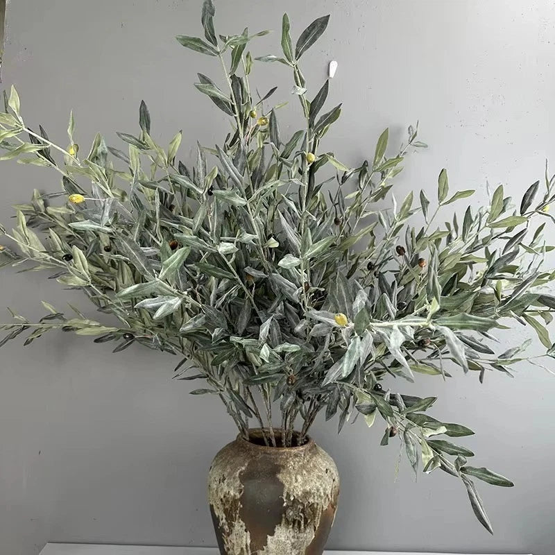 Olive Branch Artificial Plants for Home Green Plant