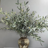 Olive Branch Artificial Plants for Home Green Plant