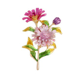 Daisy Flower Brooch Pin for Women_3D Enamel Sunflower Brooch Pin,Charm Sun Flowe Sunflower