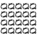 100 Pcs Garden Plant Clips Black Fixing Clips 26mm Adjusting Plant Loop Clips Garden Plants