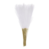 30pcs Dried Faux Pampas Grass 21" Artificial Pampas Grass Decor White Pampas Grass