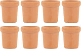 , 8 Pack Fairy Garden Mini Clay Pots Ceramic Pottery Planter Cactus Flower Succu Garden Plants