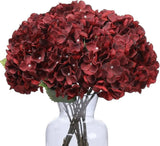 3 pcs of Bouquets Artificial Fake Flowers Plants Silk Hydrangea Arrangements Hydrangea