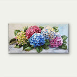 Hydrangea Flowers Bloom Unframed Canvas Painting for Living Hydrangea