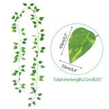 3pcs 210cm Artificial Ivy Vine Leaf Green Plant For Wedding Party Home Decor NEW Green Plant