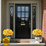 8 Bundles Yellow Artificial Hydrangea Flowers - Outdoor Decor Hydrangea