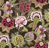 DESIGNERS GUILD CURTAIN FABRIC DESIGN Rose De Damas Velour 1 METRE CRANBERRY Flowering Plants