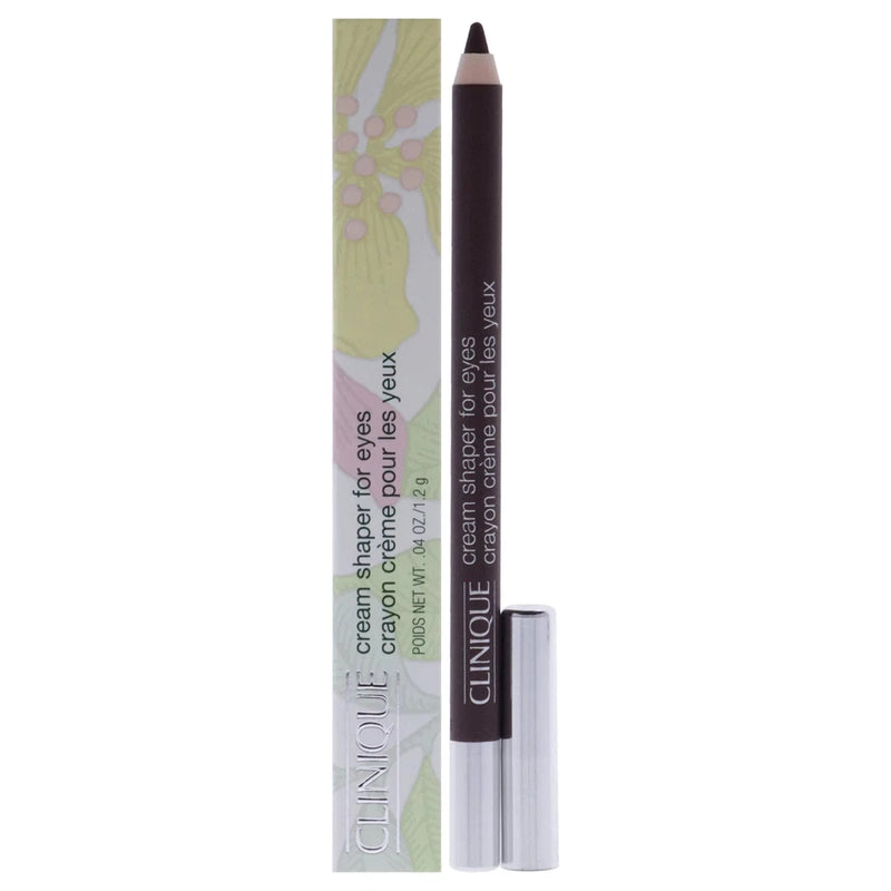 Clinique eye shaper pencil in dark brown with twist-up applicator and cap