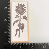 Endless Designs Sunflower Wood Mounted Rubber Stamp Sunflower