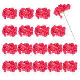 30Pcs Hydrangea Artificial Flowers Fake Hydrangea Flowers with Stems Rose Red Hydrangea