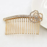 Diamond Bangs Hair New Korean SUNFLOWER Bow Crown Full Rhinestone Love Sunflower