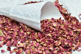 1 LB POUND of fragrant Dry Red Rosebuds and Petals from Morocco. Sealed tight. Roses