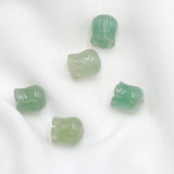 20pcs Natural Green Aventurine Stone Lily of The Valley Flower Pendant Beads DIY Lily