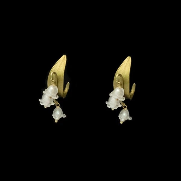 MICHAEL MICHAUD LILY OF THE VALLEY POST HOOP EARRINGS 3867 Lily