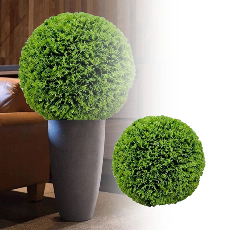 Street Inn Large Cypress Topiary Ball-Artificial Plant Set-Wedding Party Decor Green Plant