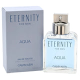 Eternity Aqua by Calvin Klein 3.3 / 3.4 oz EDT Cologne for Men New In Box EDT